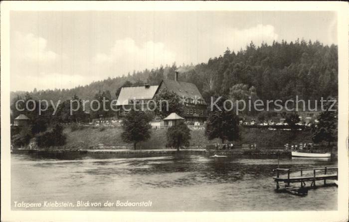 Kriebstein Talsperre Blick von der Badeanstalt