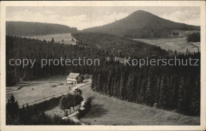 Oberhof Thueringen Panorama Kanzlersgrund mit Ruppberg