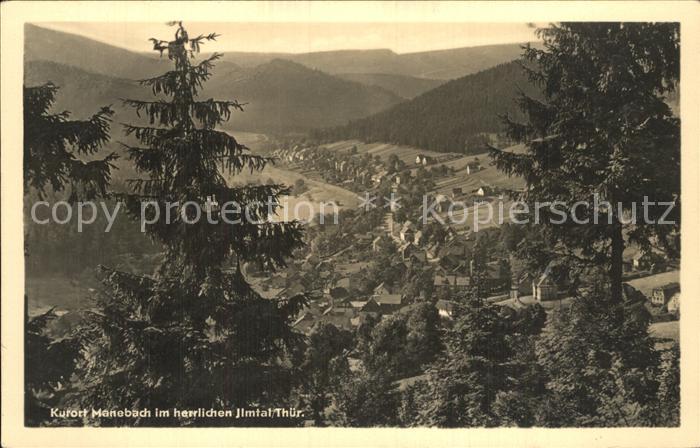 Manebach Panorama Kurort im Ilmtal