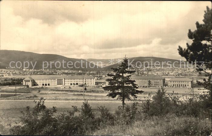 Ilmenau Thueringen Gesamtansicht mit Hochschule fuer Elektrotechnik