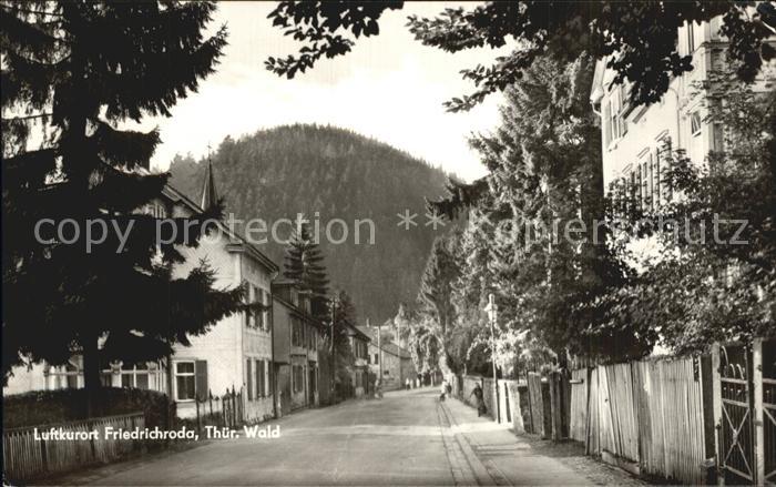 Friedrichroda Strassenpartie Luftkurort