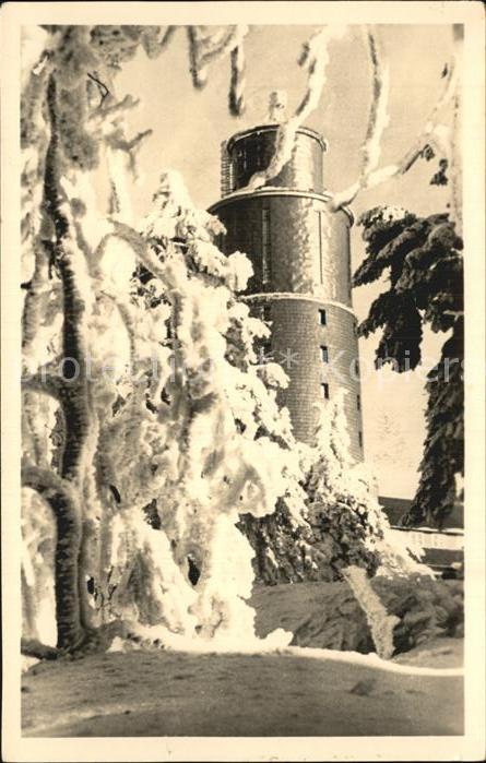 Grosser Inselsberg Turm Winterlandschaft