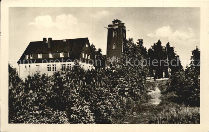Schoenheide Erzgebirge Kuhberg HO Berggasthaus Aussichtsturm