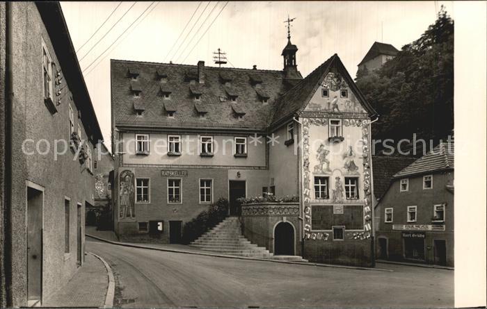 Ziegenrueck Rathaus Fassadenmalerei Handabzug