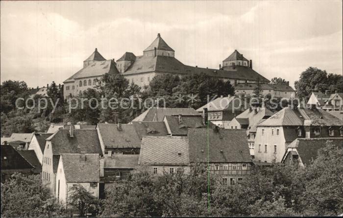 Augustusburg Ortsansicht mit Schloss