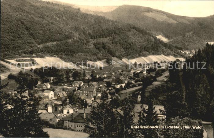 Unterweissbach Panorama Lichtetal Thueringer Wald