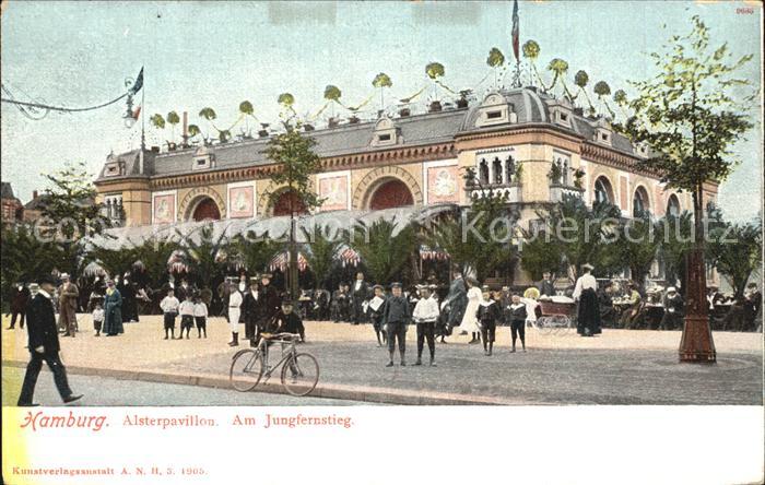 HAMBURG  CITY Alsterpavillon am Jungfernstieg