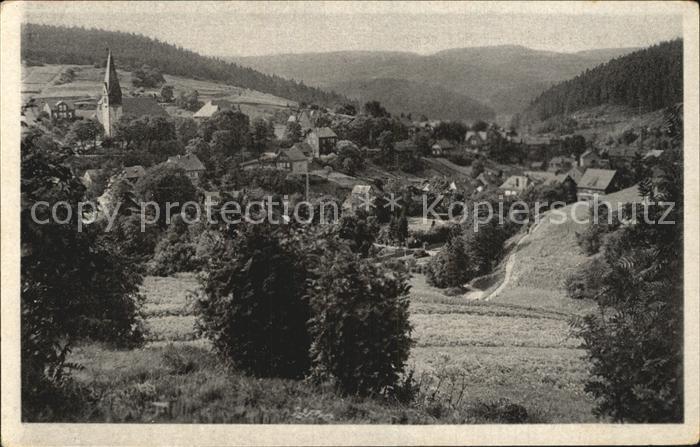 Stuetzerbach Ortsansicht mit Kirche Kneippkurort SVA Erholungsort