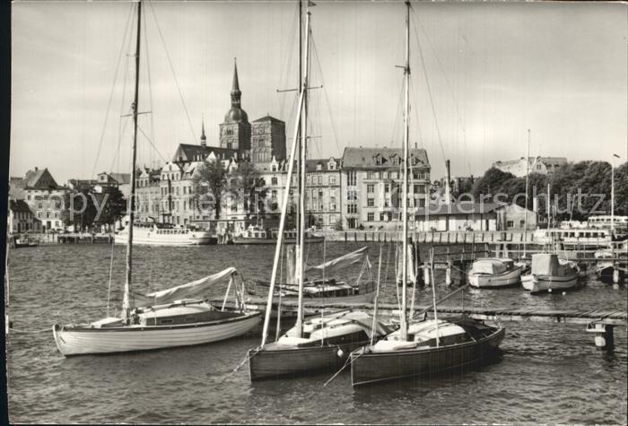 Stralsund Mecklenburg Vorpommern Hafen Segelboote