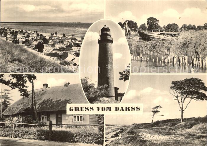 Darss Region Ostsee Strand Leuchtturm Wohnhaus Duenenlandschaft