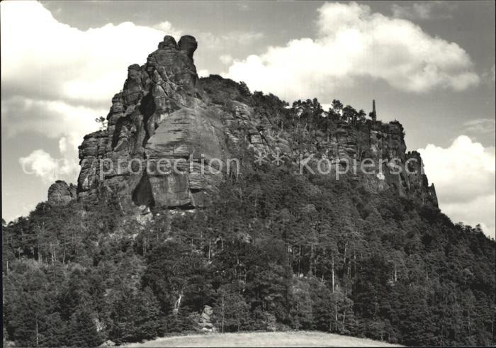 Koenigstein Saechsische Schweiz Fels Lilienstein Elbsandsteingebirge