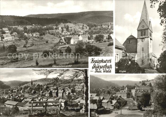 Stuetzerbach Teilansichten Kneippkurort Kirche
