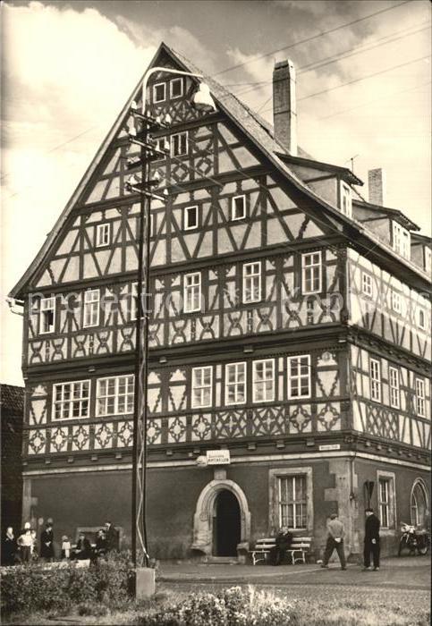Suhl Thueringer Wald Heinrichs Ratskeller Fachwerkhaus