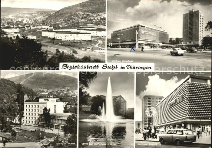 Suhl Thueringer Wald Gesamtansicht Centrum Warenhaus Hotel Thueringen Tourist Ku