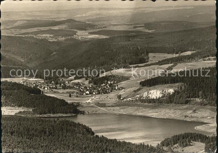 Sosa Erzgebirge Panorama Blick vom Auersberg Talsperre des Friedens