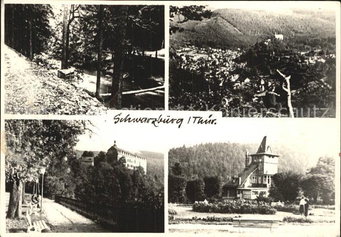 Schwarzburg Thueringer Wald Teilansichten Waldpartie