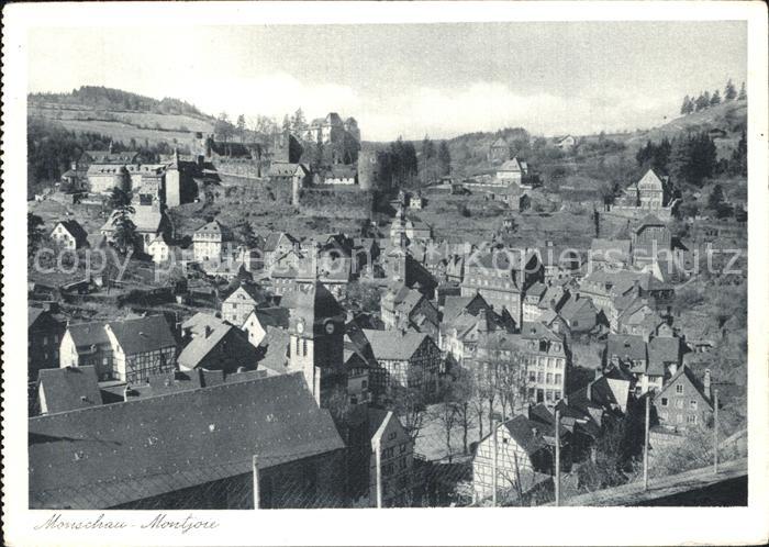 Monschau Montjoie NRW Blick ueber die Altstadt