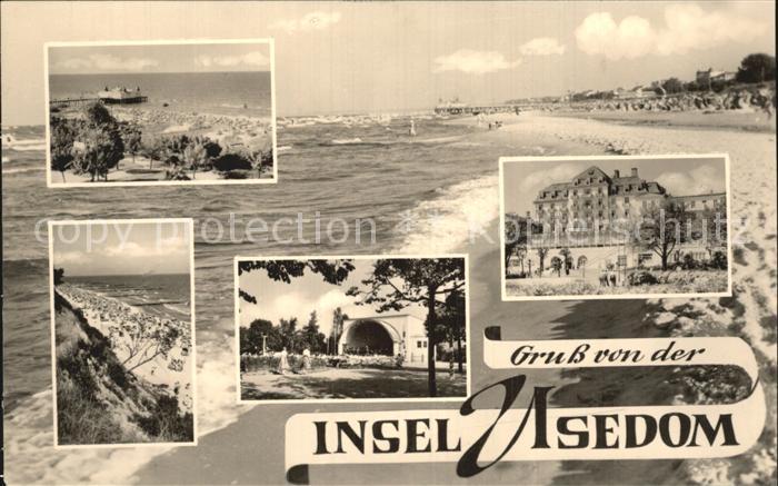 Usedom Mecklenburg-Vorpommern Strand Steilkueste Musikpavillon Hotel