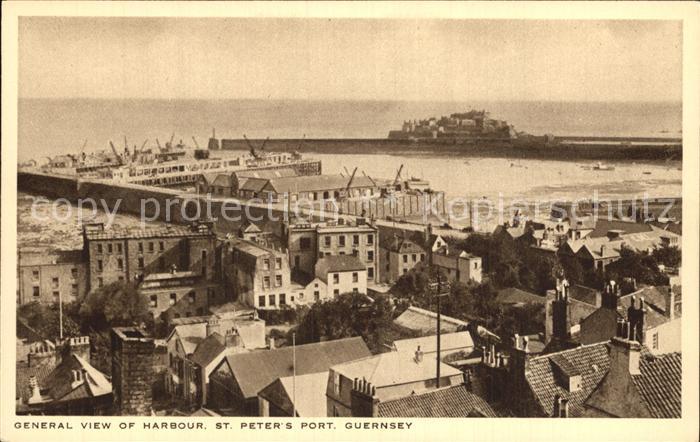 Guernsey Channel Islands General view of Harbour St Peters Port