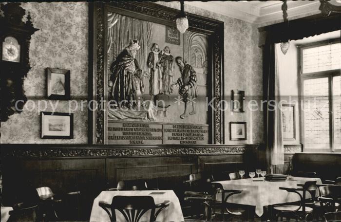 BERNKASTEL-KUES Berncastel Rheinland-Pfalz Wandrelief in der Doctor Weinstube