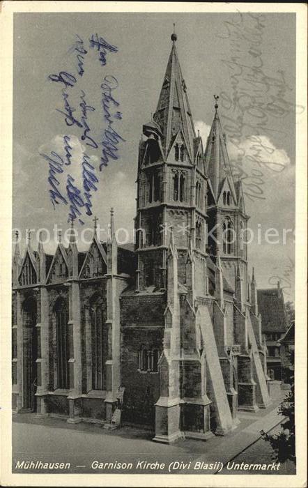 Muehlhausen Thueringen Garnison Kirche Divi Blasii Untermarkt