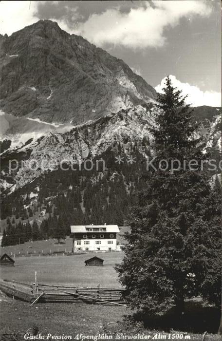 Ehrwald Tirol Gasthaus Pension Alpengluehen Ehrwalder Alm