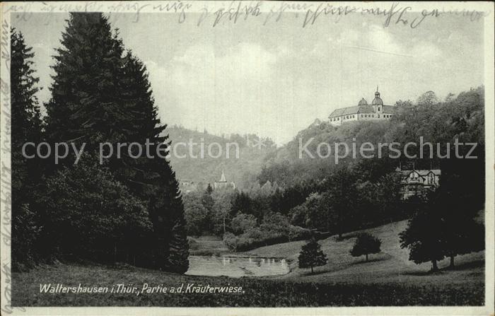 Waltershausen Gotha Partie an der Kraeuterwiese