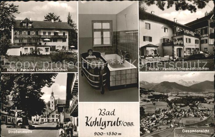 Bad Kohlgrub Hotel Pension Lindenschloesschen Moorbd Strassenpartie Gesamtansich