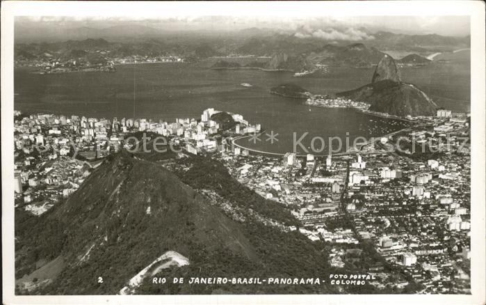 Rio de Janeiro Panorama Fliegeraufnahme