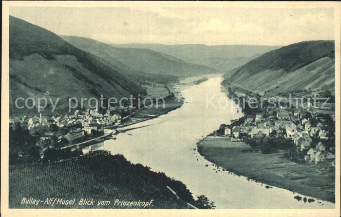 Bullay Mosel mit Alf Blick vom Prinzenkopf
