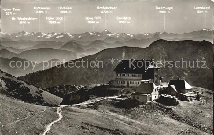 Rotwandhaus mit Grossglockner Fliegeraufnahme