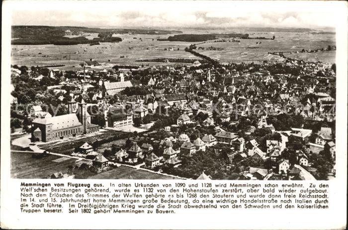 Memmingen Bayern Fliegeraufnahme