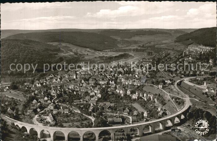 Nagold Fliegeraufnahme Viadukt