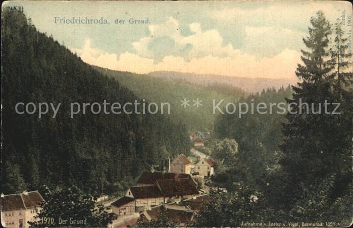 Friedrichroda Der Grund Panorama