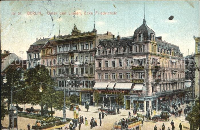 BERLIN  CITY Unter den Linden Ecke Friedrichstrasse