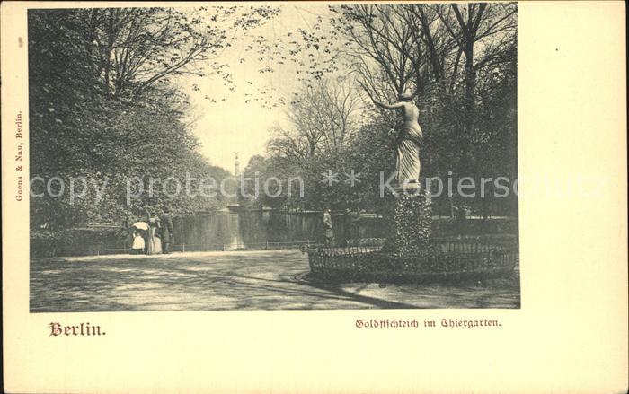 BERLIN  CITY Goldfischteich im Thiergarten