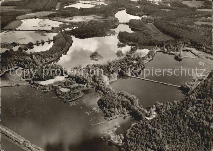 Ahlhorn Fischteiche beim Blockhaus Fliegeraufnahme
