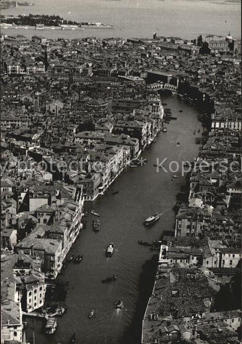 Venezia Venedig Canale Grande visto dall aereo