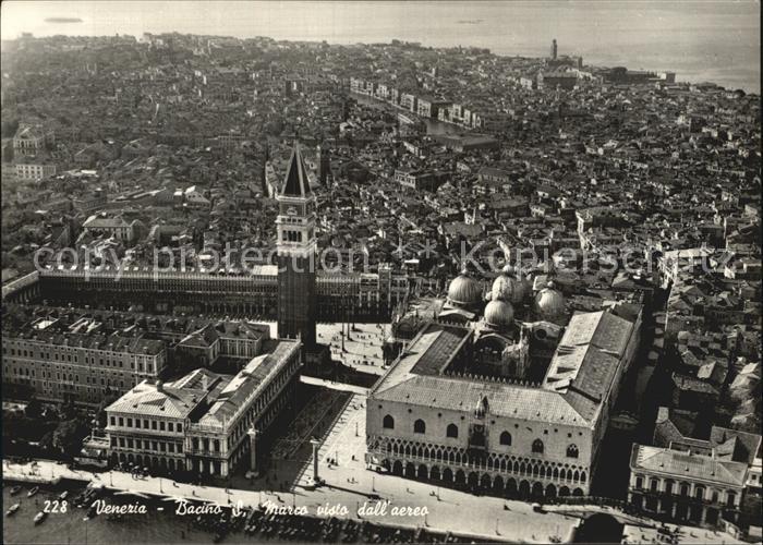 Venezia Venedig Dock St Marco Fliegeraufnahme