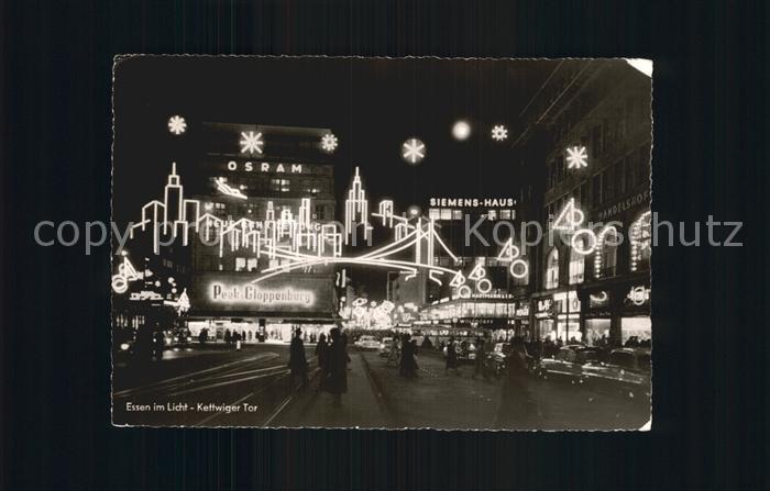 Essen Ruhr bei Nacht Kettwiger Tor