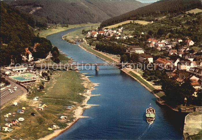Bad Karlshafen mit Weser Fliegeraufnahme