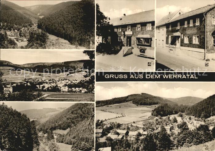 Sachsenbrunn Schirnrod Konsum Gaststaette Zur gruenen Aue Gaststaette Werratal S