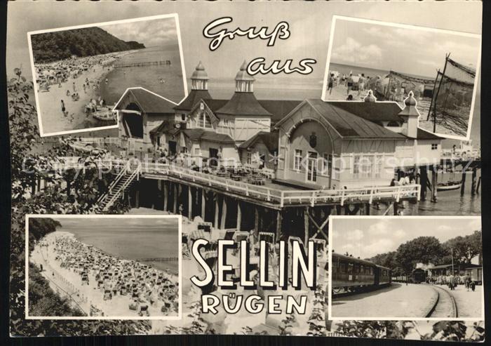 Sellin Ruegen Strandpartien Seebruecke Inselbahn