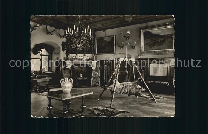 Wernigerode Harz Feudalmuseum Schloss Wernigerode Jagdhalle