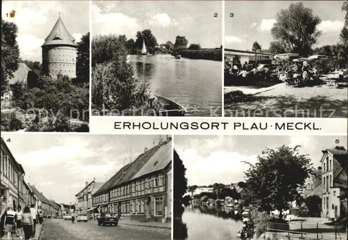 Plau See Burgturm Eldepartien Kaffeestube Karl Marx Strasse