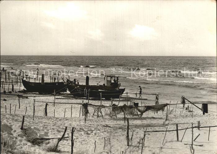 ueckeritz Usedom Fischerstrand Fischkutter Netze