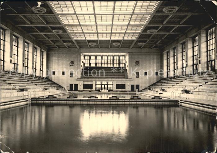 ROSTOCK  CITY Hallenschwimmbad Neptun Halle mit Tribuene