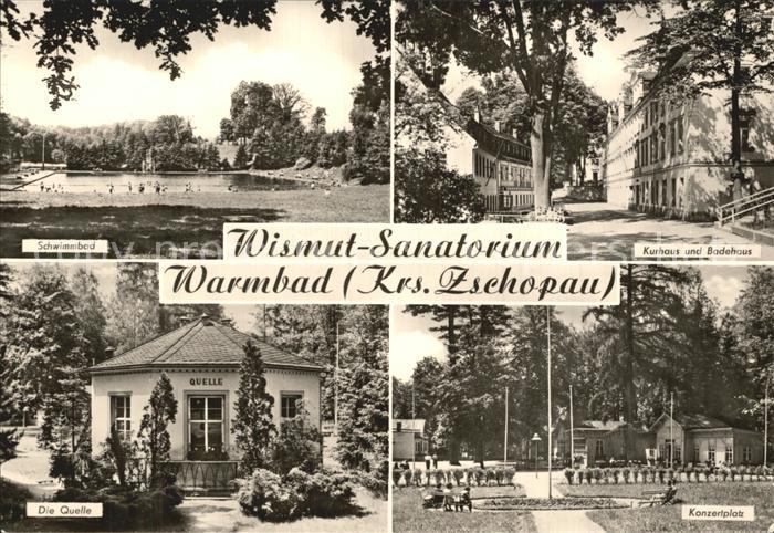 Warmbad Wolkenstein Wismut Sanatorium Schwimmbad Kur und Badehaus Quelle Konzert