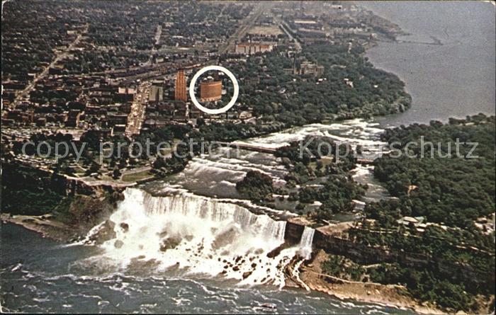 Niagara Falls New York Fliegeraufnahme Hotel Niagara