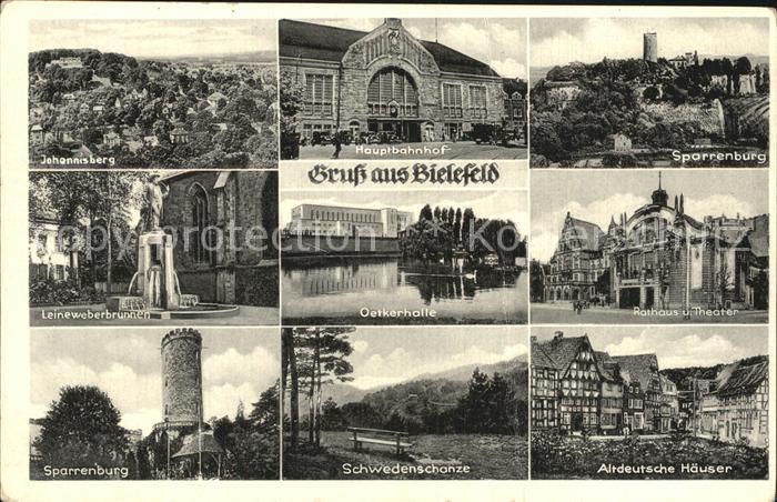 BIELEFELD CITY Hauptbahnhof Sparrenburg Schwedenschanze